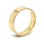 Walker Flat Wedding Band  in 14K Yellow Gold