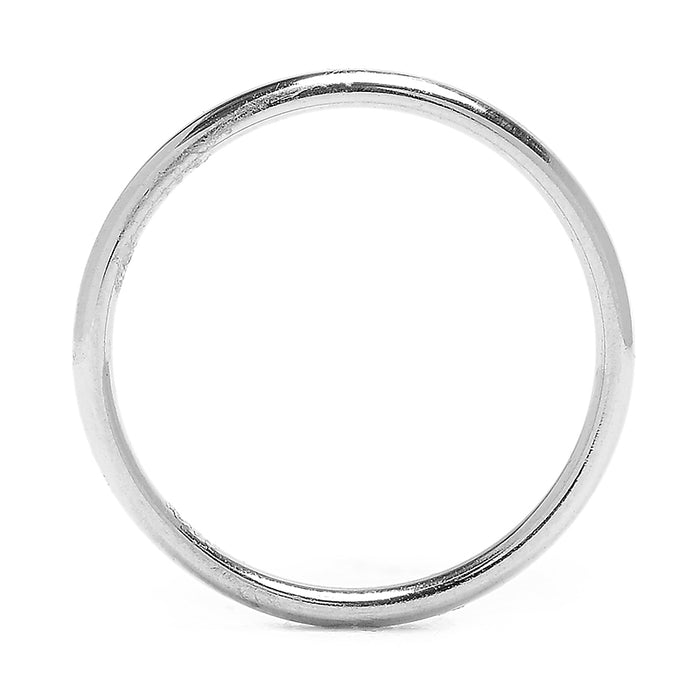 PLATINUM "WALKER" 2MM WIDE LIGHT COMFORT FIT WEDDING BAND BY GREENWICH ST. CEREMONY
SIZE 6.5