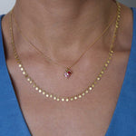 Evenly Dotted Collar Necklace