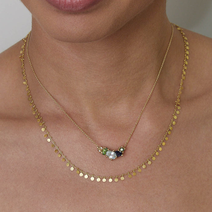 Evenly Dotted Collar Necklace