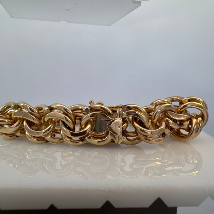 Double Curb Chain Bracelet