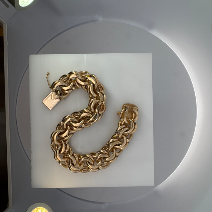 Double Curb Chain Bracelet
