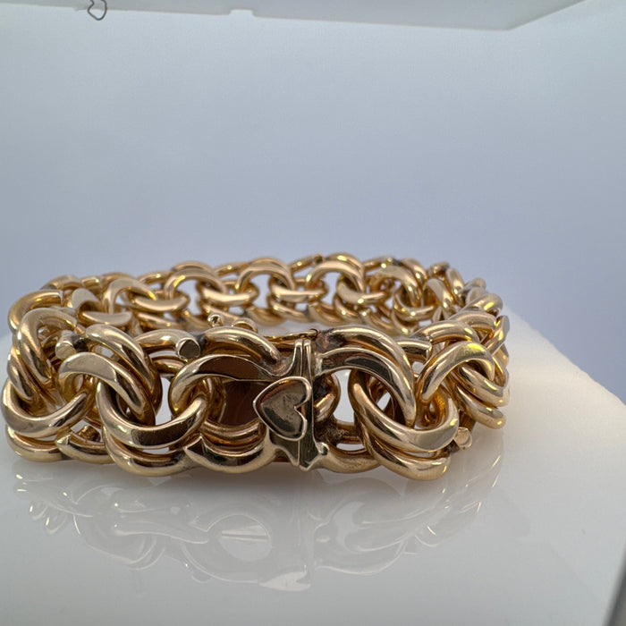 Double Curb Chain Bracelet