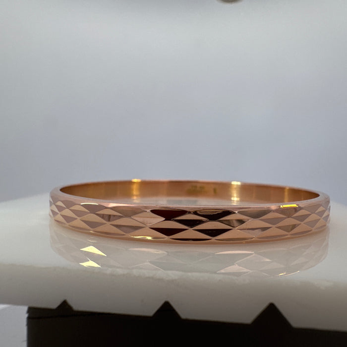 Faceted Bangle Set of 3