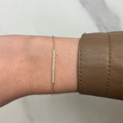Diamond Bar Bracelet Image 2