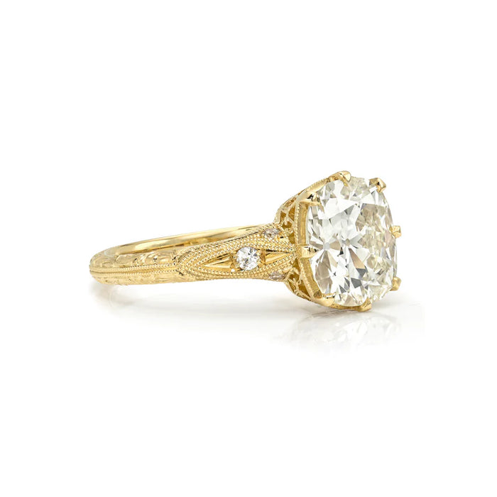 Nicole 2.14ct Old Mine Cut Diamond Engagement Ring
