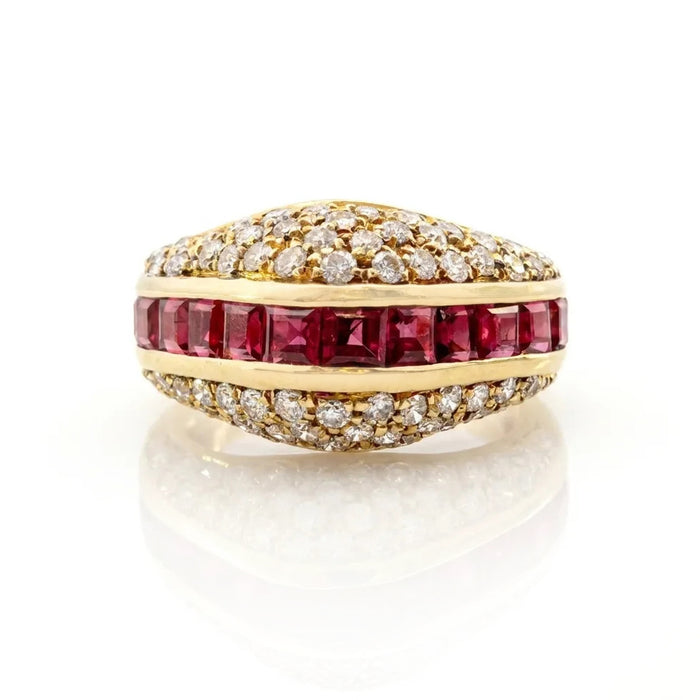 Ruby and Diamond Statement Ring
