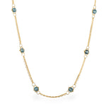 London Blue Topaz Textile Necklace