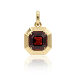 Red Garnet "Dahlia" Frame Charm