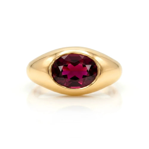 Jackson Red Tourmaline Pinky Ring