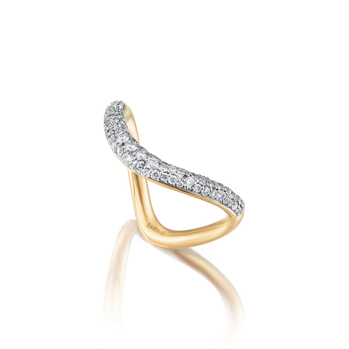 Pavé Diamond Shadow Band