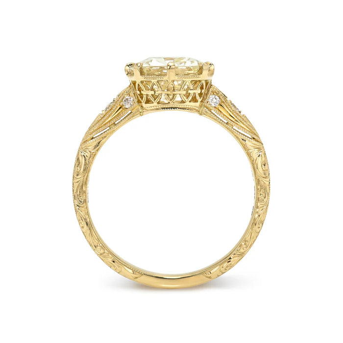 Nicole 2.14ct Old Mine Cut Diamond Engagement Ring