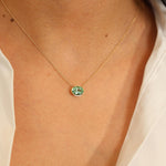 Cleo Mint Green Tourmaline Necklace Charm