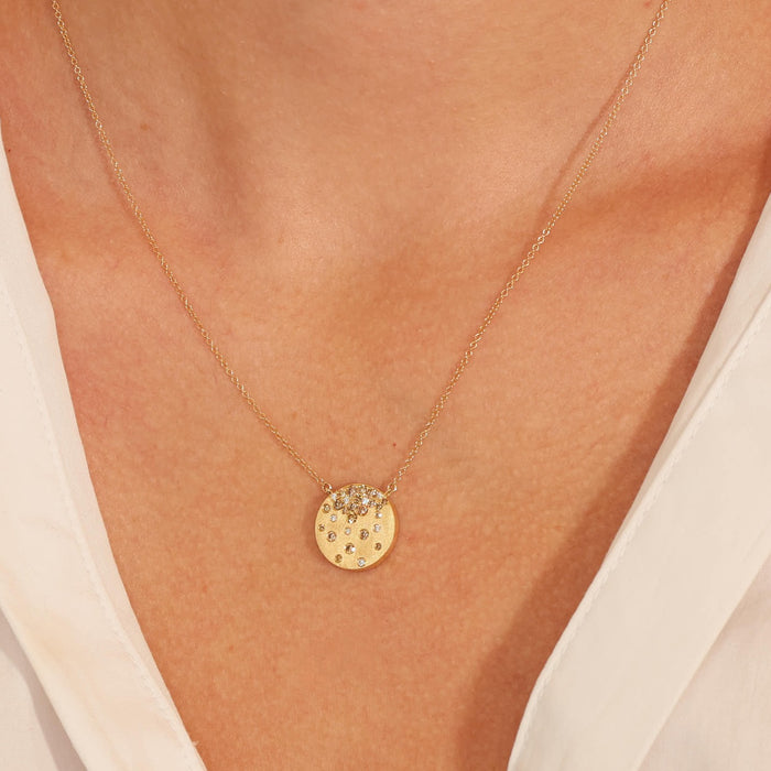 Desert Diamond Disc Pendant