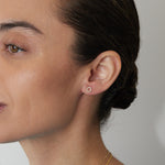 Petite Circle Stud Earrings