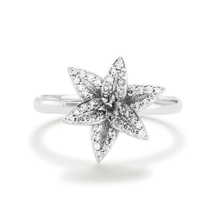 Diamond Flora Lily Ring