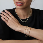 Pear & Baguette Diamond Curved Band