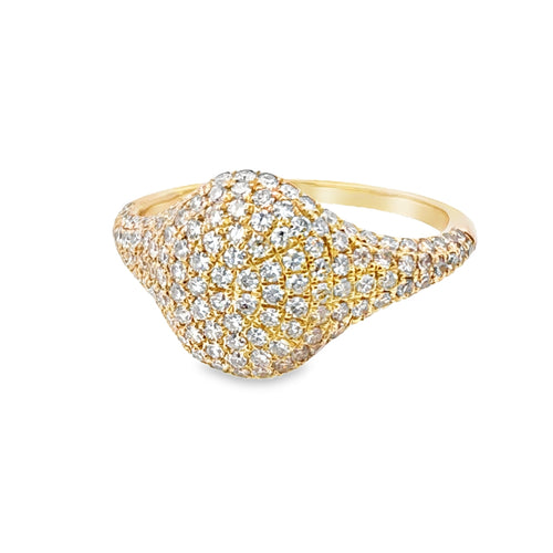 Diamond Pavé Oval Ring