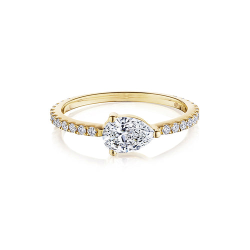 Pear Diamond Ring
