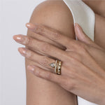 Diamond Chain Link Ring