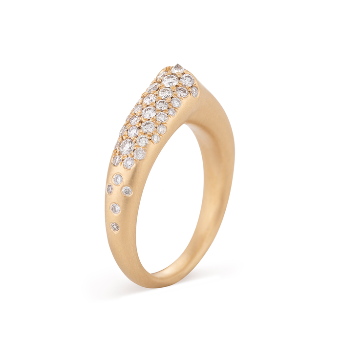 Diamond The Arch Power Stripe Stacking Ring