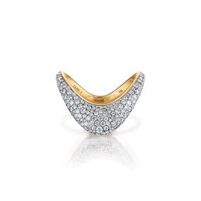 Petite ZAHA Pavé Diamond Ring