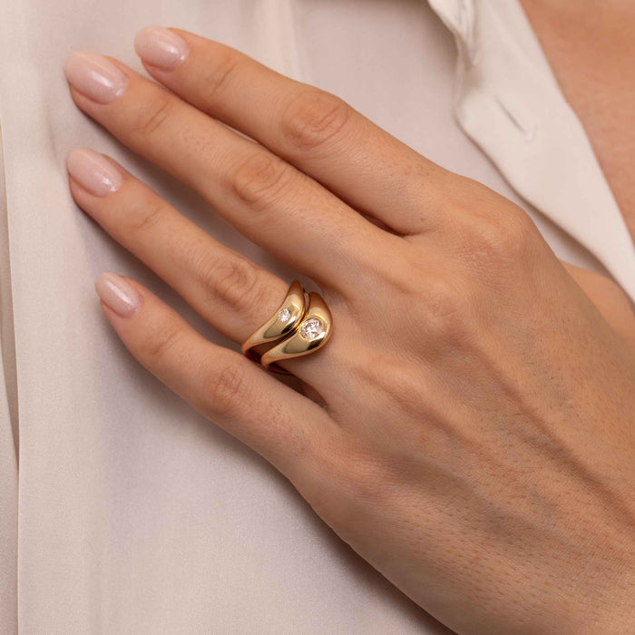 Petite ZAHA Diamond Ring