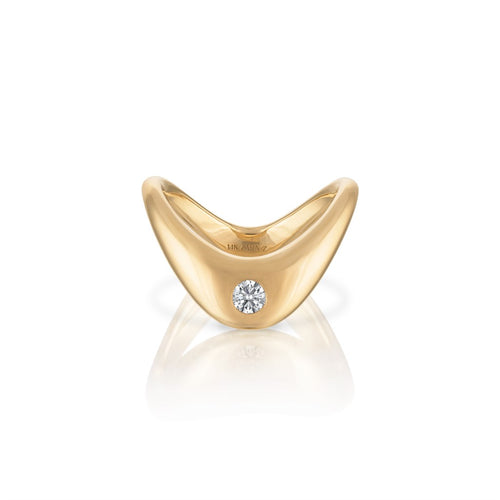 Petite ZAHA Diamond Ring