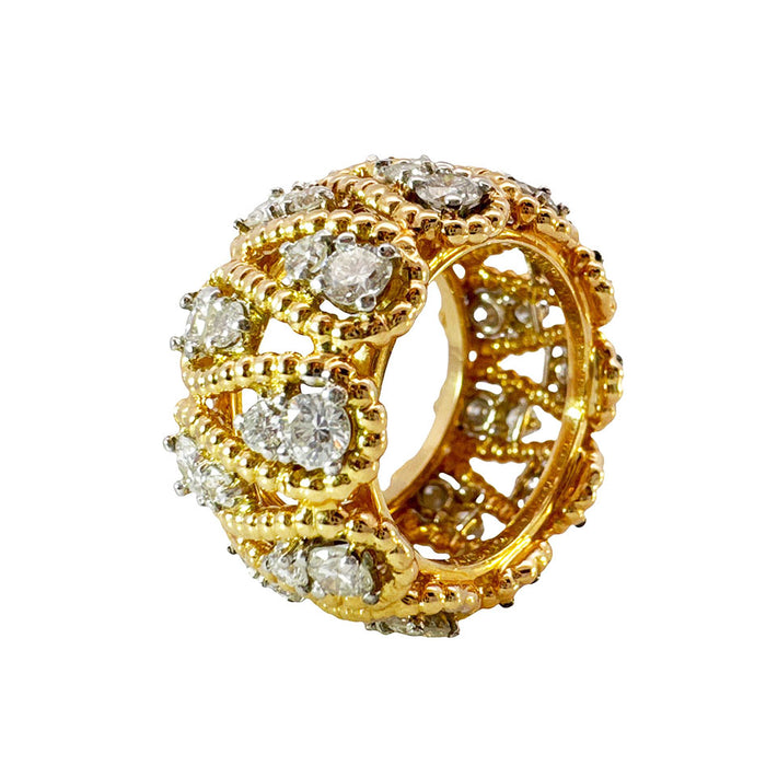 Textured Diamond Eternity Band