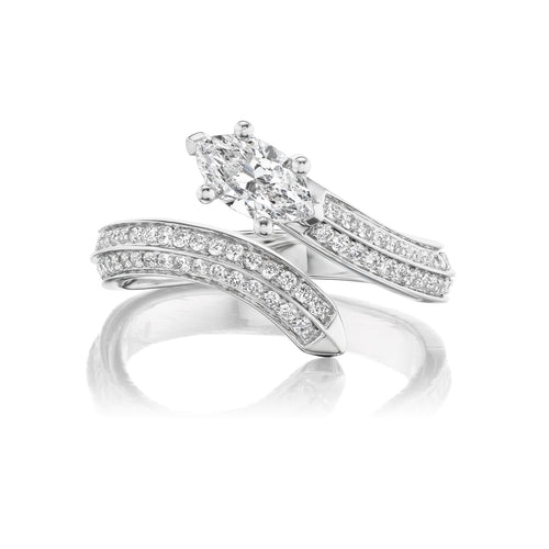 Marquise Diamond Wrap Ring