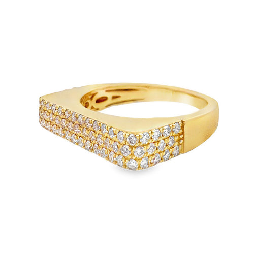 Diamond Flat Bar Ring