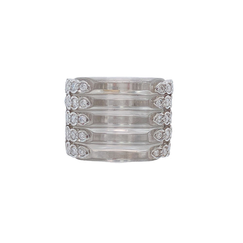 Rock Crystal & Diamond Cocktail Ring