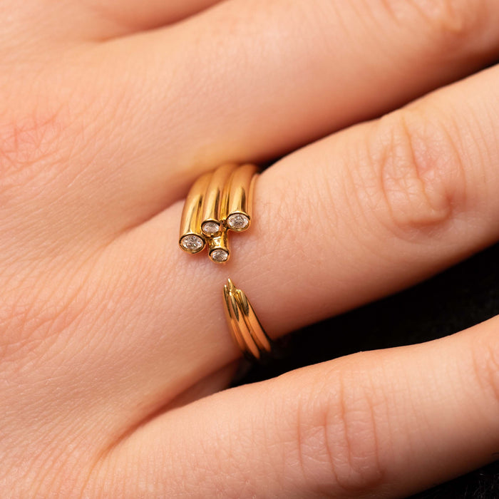 Zorae Diamond Statement Ring