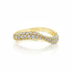 Diamond Pave Wavy Ring