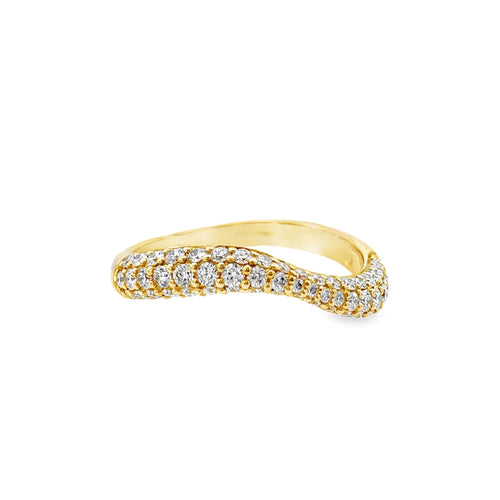 Diamond Pave Wavy Ring