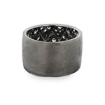 Black Finish Diamond Cigar Band
