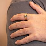 Black Diamond Flush Set Ring