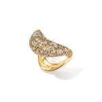 Big ZAHA Pave Mixed Diamond Ring