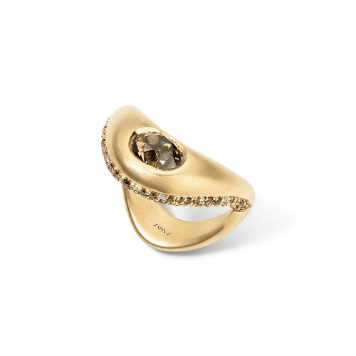 ZAHA's Secret Champagne Diamond Ring Image 2
