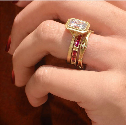 Helena Diamond Wedding Band Image 2