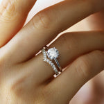 Cherry Diamond Wedding Band