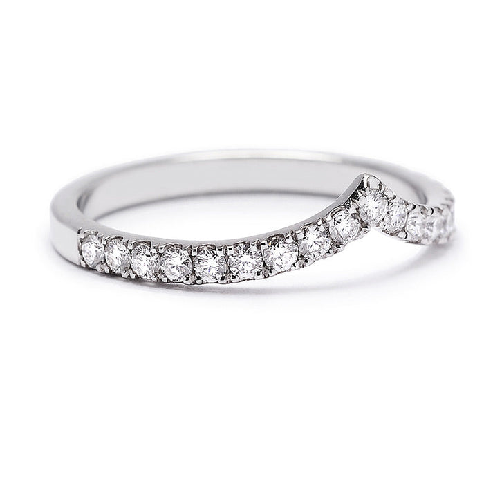 Cherry Diamond Wedding Band