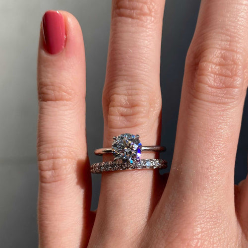 Small Jane Diamond Full Eternity Wedding Band Image 2