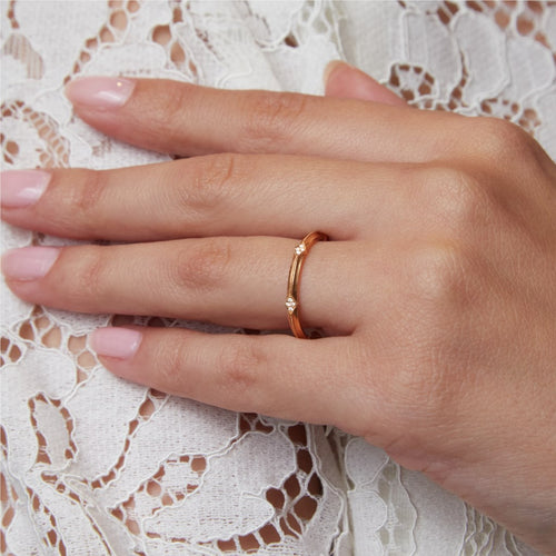 Lily Diamond Wedding Band Image 2