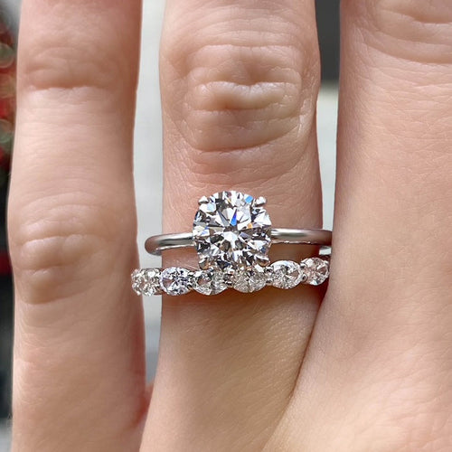Varick Full Diamond Eternity Wedding Band Image 2