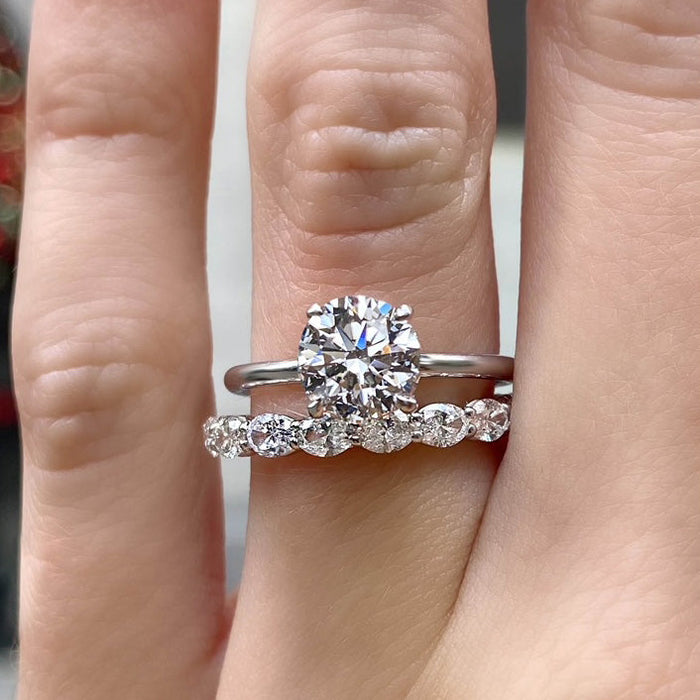 Varick Full Diamond Eternity Wedding Band