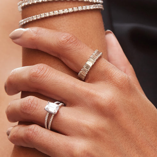 4.90tcw Full Diamond Eternity Band Image 2