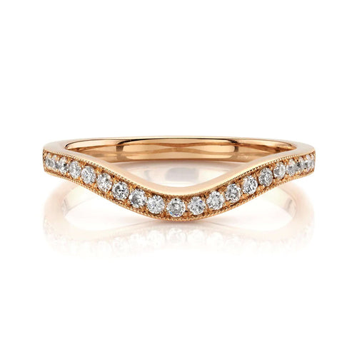 Grace Diamond Curved Wedding Band