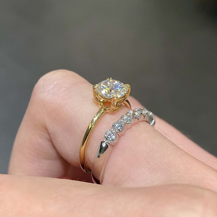 Hera Diamond Half-Eternity Wedding Band