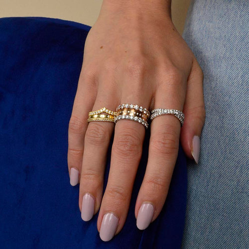 Medium Jane Diamond Full Eternity Wedding Band Image 2